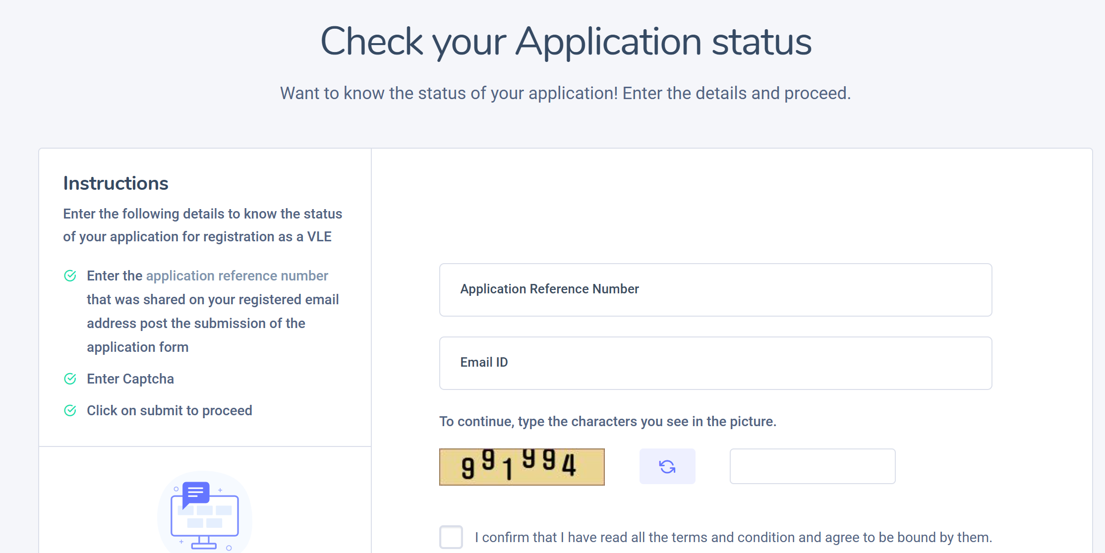 CSC Application Status