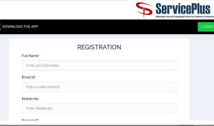 Jharsewa Registration Page